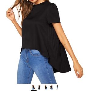 Hi-Lo Hem Short Sleeve Top NEW